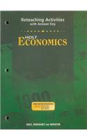 Holt Economics Reteaching Activities with Answer Key