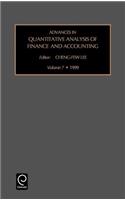 Advances in Quantitative Analysis of Finance and Accounting