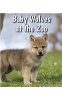 Baby Wolves at the Zoo