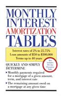 Monthly Interest Amortization Tables: Interest Rates of 2% to 25.75%, Loan Amounts of $50 to $300,000, Terms Up to 40 Years