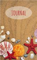 Journal: Seashells; 100 sheets/200 pages; 5 x 8