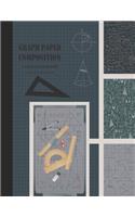 Graph Paper Composition: Grid Paper Notebook, Squared Graphing Paper * Blank Quad Ruled * Large (8.5 x 11) * Char Coal