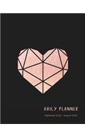 Daily planner September 2019 - August 2020: 1 day per page. Daily Goals, To Dos, Assignments and Tasks. Includes Gratitude section, Meal planner, Mood and Water intake trackers. 11.0' x 8.5'. 