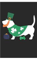Basset Hound Journal - Basset Hound Notebook - St. Patricks's Day Gift for Basset Hound Lovers