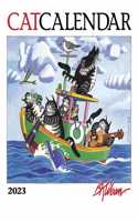 B KLIBAN CATCALENDAR 2023 MINI WALL CALE