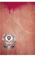 Bloody evil skull notebook 2
