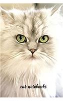 Cat Notebooks: Notebook with Cats for Kids and Adults, Cute Cat Lovers Composition Notebook, Journal, Sketchbook (Blank, 110 Pages, 6 x 9)