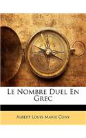 Le Nombre Duel En Grec