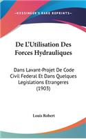 de L'Utilisation Des Forces Hydrauliques