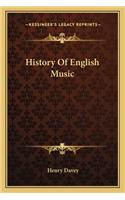 History of English Music