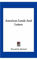 American Lands And Letters