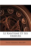 Kantisme Et Ses Erreurs