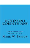 Notes on I Corinthians