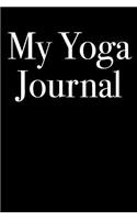 My Yoga Journal: Blank Lined Journal