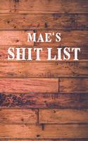 Mae's Shit List: Dot Bullet Wood Notebook/Journal