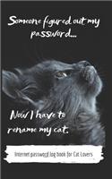 Internet Password Log Book for Cat Lovers