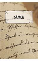 Samoa: Liniertes Reisetagebuch Notizbuch oder Reise Notizheft liniert - Reisen Journal für Männer und Frauen mit Linien