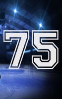 75 Journal: A Hockey Jersey Number #75 Seventy Five Notebook For Writing And Notes: Great Personalized Gift For All Players, Coaches, And Fans (Ice Rink Puck Pr