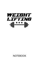 Weightlifting: 100 Pages - Graph Paper Grid Interior - Weightlifter Notebook