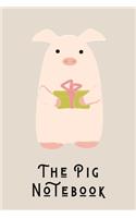 The Pig Notebook: Pigs Journal/Book for Kids, 119 College Rule Pages Size 6x9