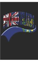 Pitcairn Islands Notebook: Pitcairn Islands Notebook - college book - diary - journal - booklet - memo - composition book - 120 sheets - Dot Grid paper 6x9 inch