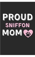 Proud Sniffon Mom: Lined Journal, 120 Pages, 6 x 9, Sniffon Dog Mom Gift Idea, Black Matte Finish (Proud Sniffon Mom Journal)
