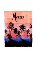 Mexico: Mexican Holiday Christmas Notebook With Lined College Ruled Paper For Taking Notes. Stylish Tropical Travel Journal Diary 6 x 9 Inch Soft Cover. For
