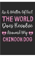 As A Matter Of Fact The World Does Revolve Around My Chinook Dog: Lined Journal, 120 Pages, 6 x 9, Chinook Dog Gift Idea, Black Matte Finish (As A Matter Of Fact The World Does Revolve Around My Chinook Dog Journal