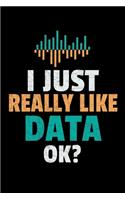 I Just Really Data Ok: Blank Lined Journal Gift For Computer Data Science Related People.