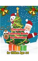 Christmas Coloring Book by Number for Children Ages 4-8