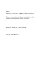Three-Dimensional Models of Conventional and Vertical Junction Laser-Photovoltaic Energy Converters