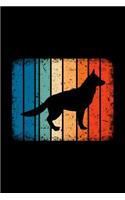 German Shepherd Dot Grid Notebook: Versatile Blank Dotted Grid Gsd Dog Journal: Vintage Retro Design