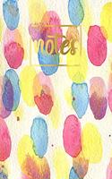 Notes: Water Color Cover Design Composition Notebook College Ruled 6x9 for School. Journal, Diary, Planner