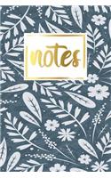 Notes: Floral Matte Cover Design Composition Notebook College Ruled Journal Daily and Planner for School Subjects, Writing Notes, Diaries, to Do List