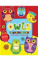 Owls Coloring Book for Kids and Toddlers