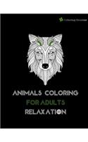 Animals Coloring For Adults Relaxation: Stress Relieving Animal