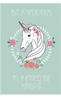 Be a Unicorn in a Field of Horses Journal (Sage): 100 page 6" x 9" Ruled Notebook: Inspirational Journal, Blank Notebook, Blank Journal, Lined Notebook, Blank Diary(8 Be a Unicorn Journal)