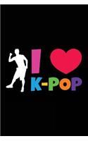 I Heart K-Pop: Blank Lined Notebook Journal