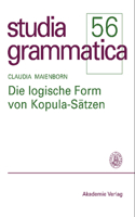 Die Logische Form Von Kopula-Sätzen