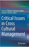 Critical Issues in Cross Cultural Management
