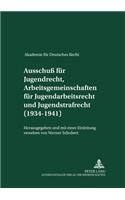 Akademie fuer Deutsches Recht 1933-1945- Protokolle der Ausschuesse- Ausschu fuer Jugendrecht, Arbeitsgemeinschaften fuer Jugendarbeitsrecht und Jugendstrafrecht (1934-1941)