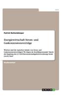 Energiewirtschaft Strom- und Gaskonzessionsverträge
