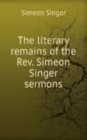 THE LITERARY REMAINS OF THE REV. SIMEON