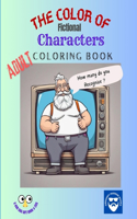 Color of Fictional Characters - Adult Coloring Book