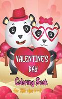 Valentine's Day Coloring Book For Kids Ages 4-8: A Very Cute Coloring Book for Little Girls and Boys with Valentine Day Animals Themes Such as Lovely Bear, Rabbit, Penguin, Dog, Cat, and More!