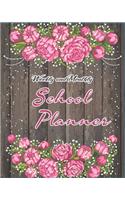 Weekly and Monthly School Planner
