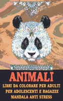 Libri da colorare per adulti per adolescenti e ragazze - Mandala Anti stress - Animali