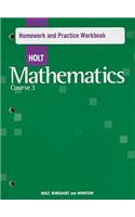 Holt Mathematics: Homework Practice Workbook Course 3