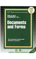 DOCUMENTS and FORMS: Passbooks Study Guide