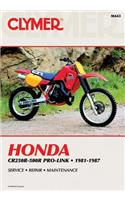 Honda CR250R-500R Pro-Link Motorcycle (1981-1987) Service Repair Manual